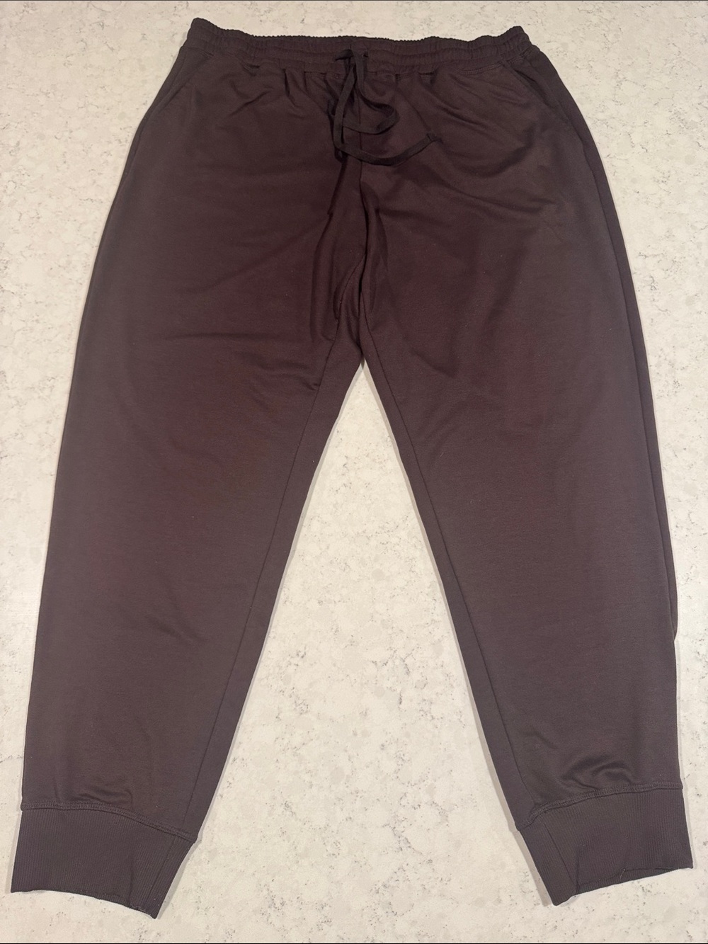 LuLaRoe Jax Womens 2XL Dark Brown Athletic Jogger Pants Drawstring Waist Pockets